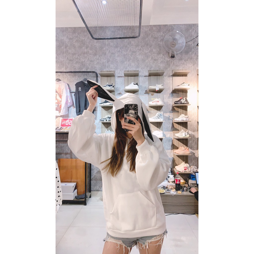 Áo Hoodie Nam Nữ Tai Thỏ 2 Màu Có Ảnh Thật Tự Chụp - Áo Thu Đông Chất Nỉ Mềm Mịn Hottrend 2021 Unisex X.Store | BigBuy360 - bigbuy360.vn