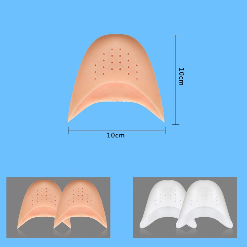 MIẾNG ĐỆM MŨI GIÀY ÊM CHÂN SILICON (MÀU CAM)