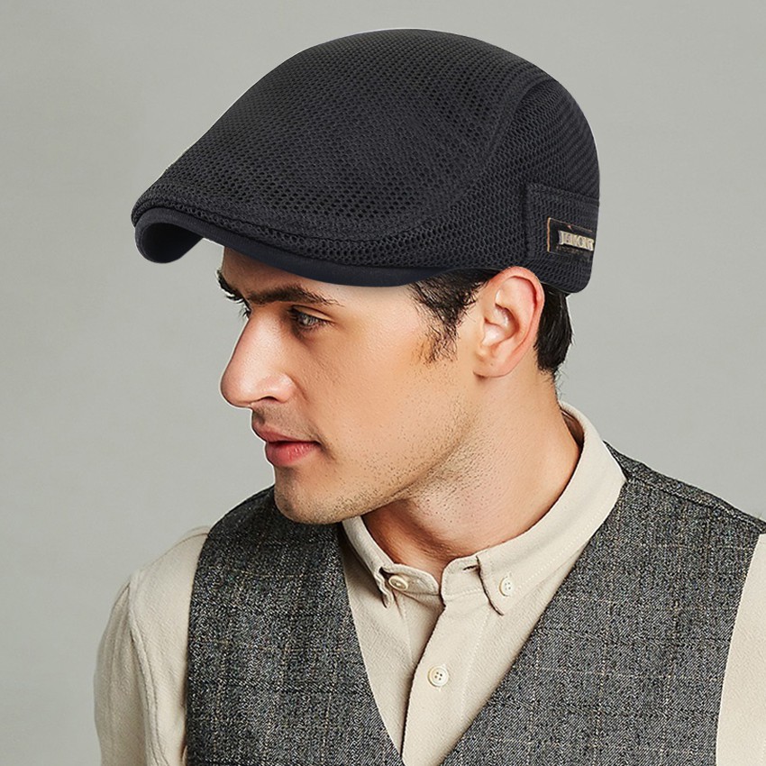 Mũ len beret LOUISWILL màu trơn chống nắng cổ điển thường ngày phong cách Anh phương Tây cho nam
