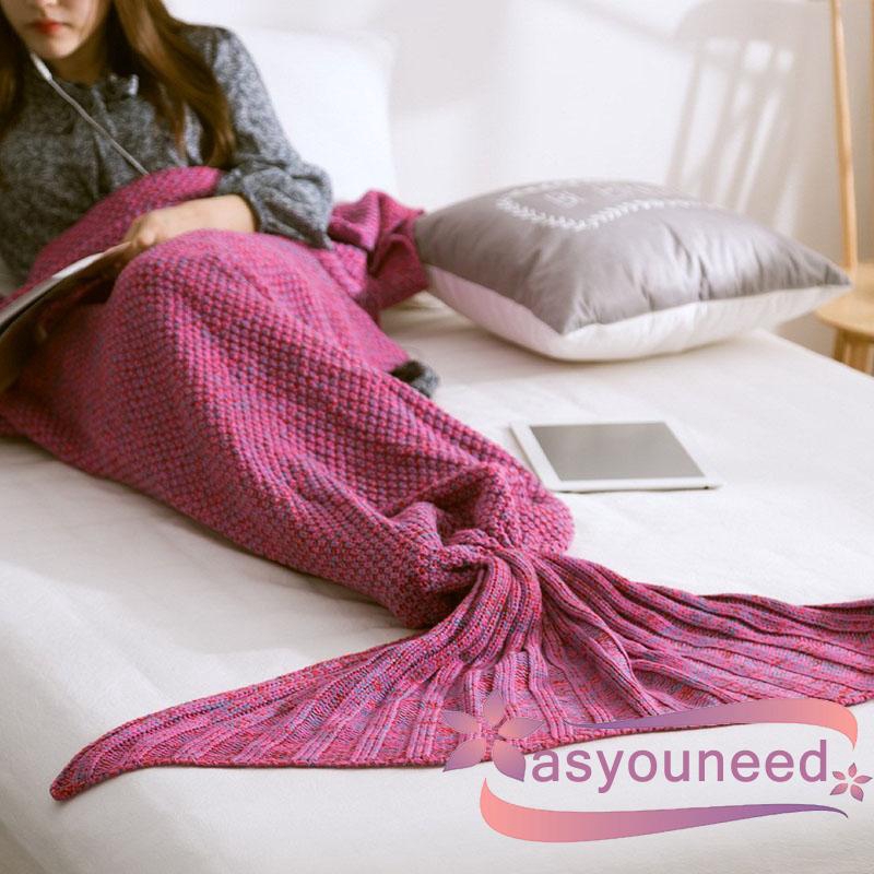 Túi ngủ chất liệu acrylic thiết kế hình đuôi cá độc đáo cho bé kích thước 140x70cm