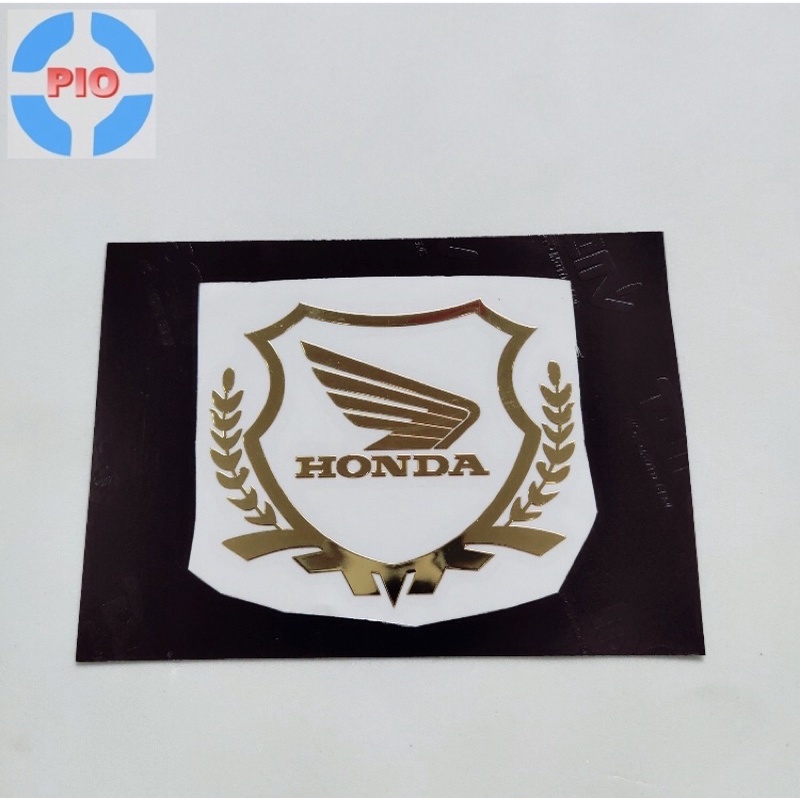 Tem Dán Kim Loại Cán Mỏng cao cấp logo Honda, Yamaha, Click Thái trang trí xe máy, nón bảo hiểm chống thấm nước