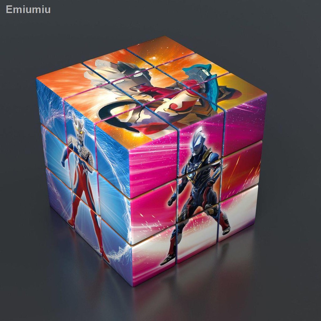 ❏☸✉Original Obu Galaxy Cerro Ultraman Rubik s Cube cậu bé đồ chơi trẻ em phát triển ý tưởng tùy biến câu đố trí tuệ