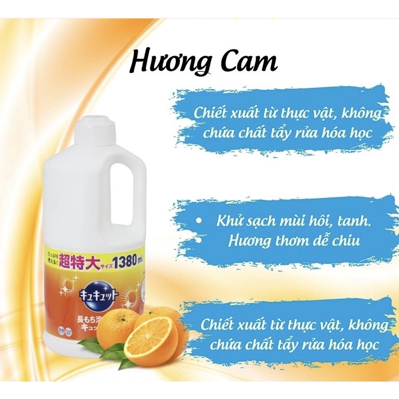 Nước rửa chén bát Kao hàng nội địa Nhật