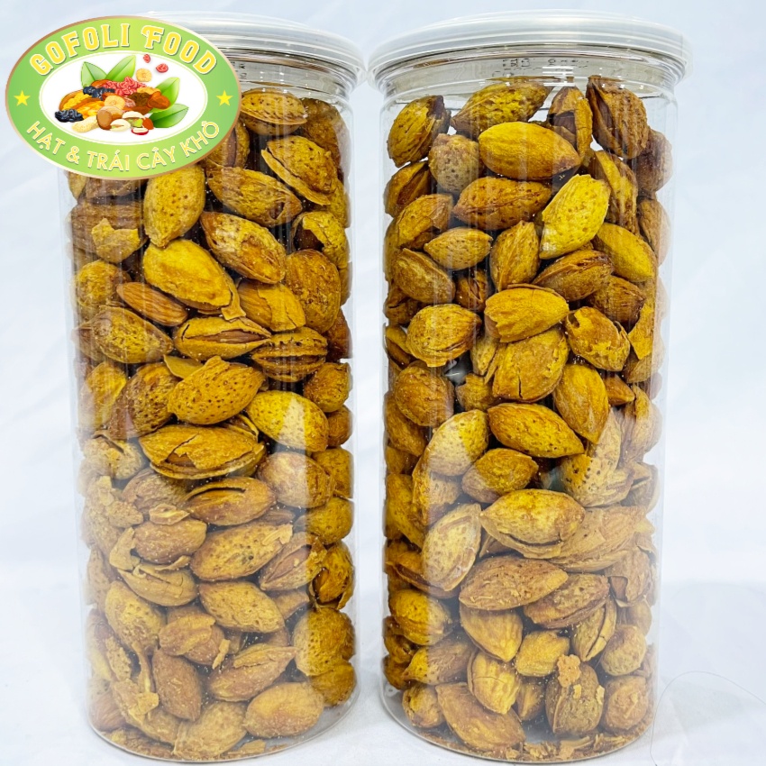 Hạt hạnh nhân Mỹ rang bơ mỏng vỏ, 450g, 100 hạt tối đa 2 hạt hỏng/ Premium butter roasted USA almond, excellent quality