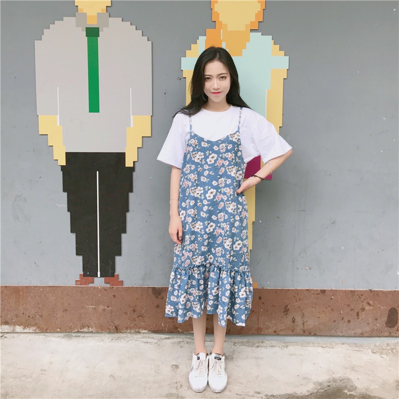 Đầm Yếm Hoa Đuôi Cá