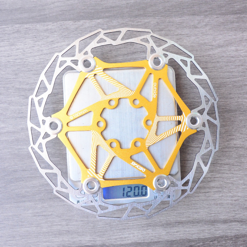 Đĩa Phanh 6 Bu Lông Siêu Nhẹ 82g CNC 6 Inch 160MM Cho Xe Đạp Leo Núi