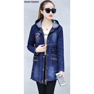 Cao cấp áo khoác jean nữ 3871