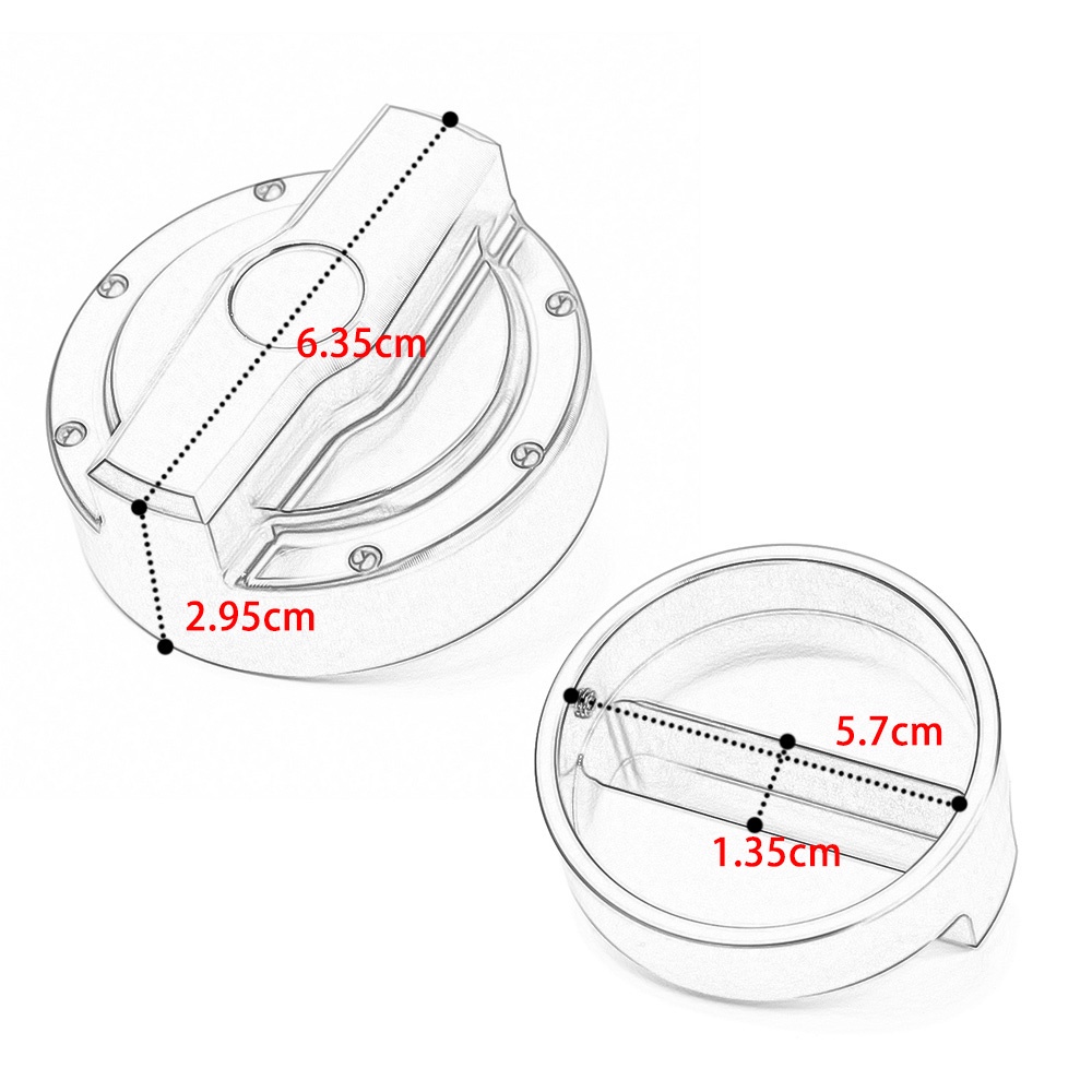 Nắp Đậy Bình Nhiên Liệu CNC Cho Yamaha Aerox 155 V1 XMAX300 ADV150 PCX Sniper Lc150