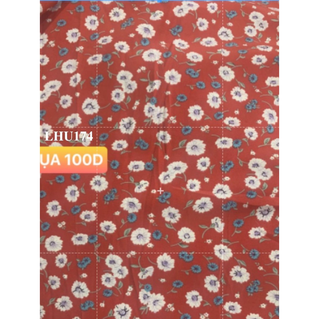 VẢI LỤA 100D HOA NHÍ - DÒNG VẢI THÔNG DỤNG - 1 MÉT X 1M5