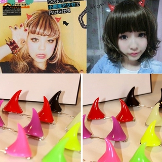 1 Cặp Kẹp Tóc Hình Sừng Quỷ Hóa Trang Halloween
