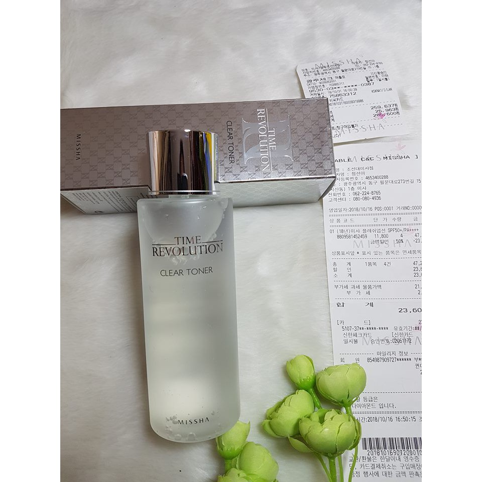 Nước Hoa Hồng Missha Time Revolution Clear Toner  30ml/250ml