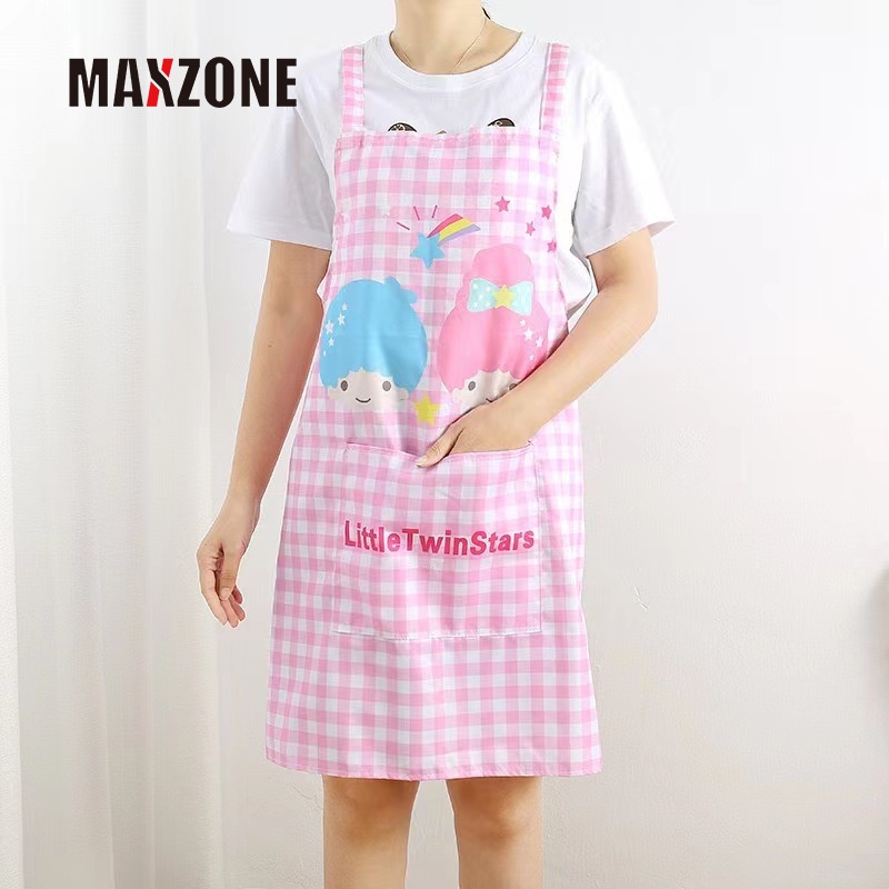 Tạp Dề In Hình Kuromi Cinnamoroll Đáng Yêu