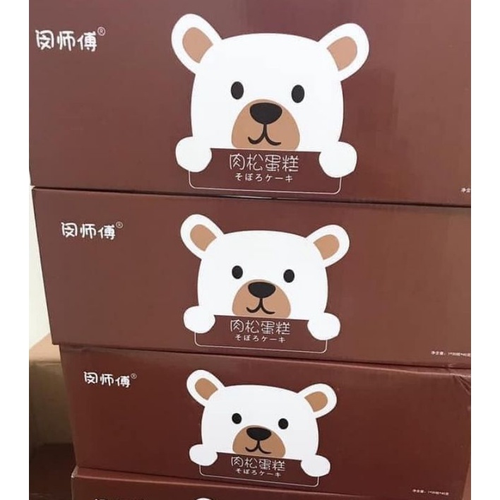 Bánh Ruốc Gấu chà bông -  Thùng 30 cái