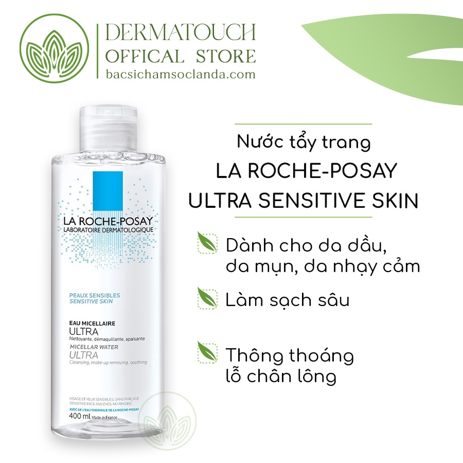 Nước tẩy trang cho da nhạy cảm La Roche-Posay Micellar Water Ultra Sensitive Skin