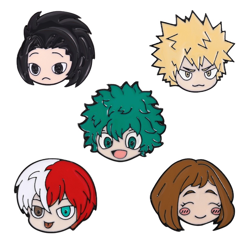 Ghim cài áo QIHE JEWELRY hình anime &quot;HEROES: RISING&quot; quà tặng phụ kiện quần áo cho bạn bè