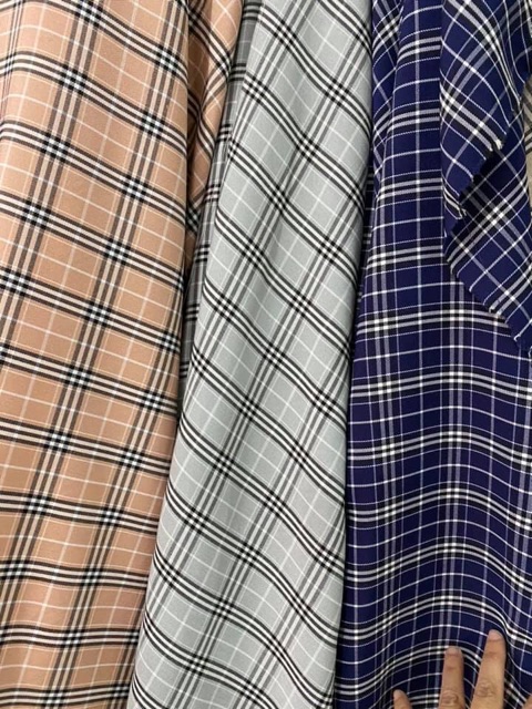 V142-VẢI TWILL CAO CẤP CARO MAY ĐỒ CHO DOLL, OBITSU/ DIY, HANDMADE, QUILTING..