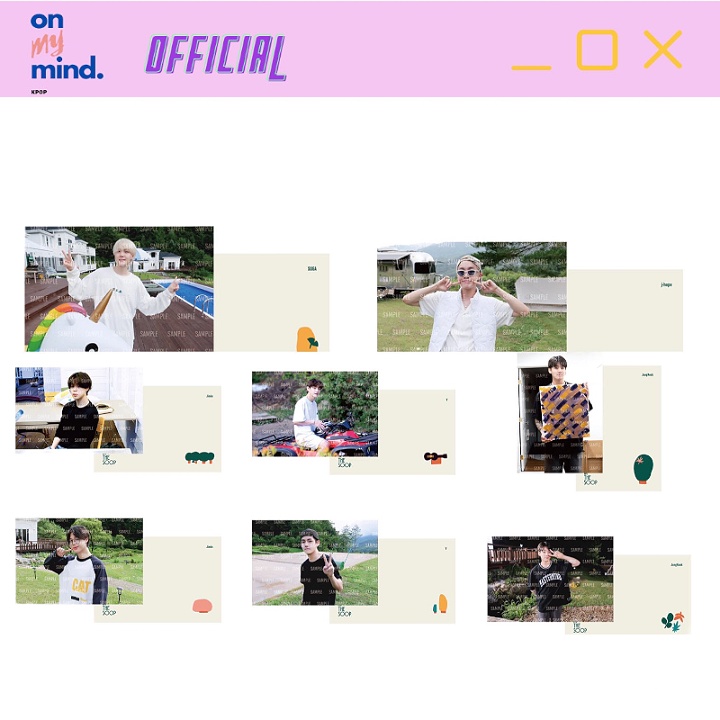 Tách lẻ Postcard Book In The Soop BTS