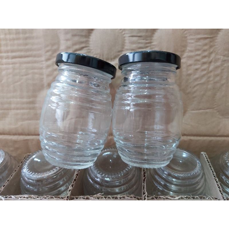 hủ thủy tinh 180ml tổ ong nắp thiếc | BigBuy360 - bigbuy360.vn