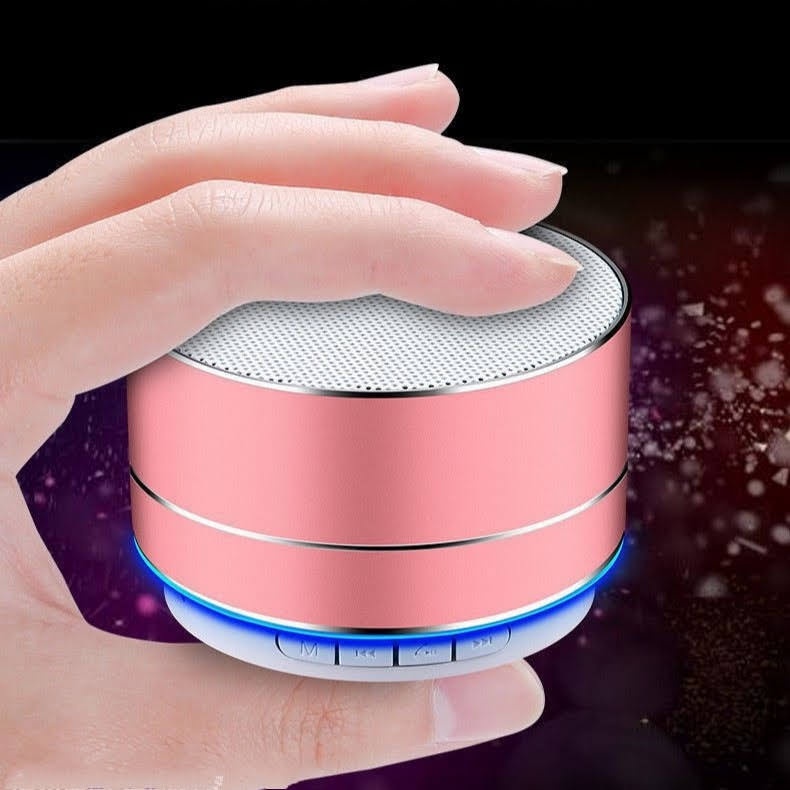 Loa Buetooth Mini Đèn Led Nháy Vỏ Nhôm A10 Âm Thanh Sống Động