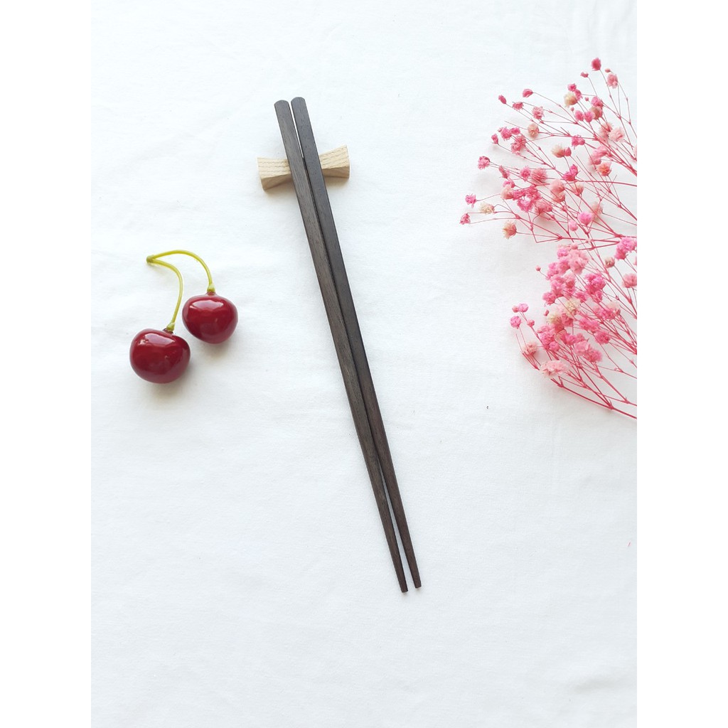 Đũa gỗ mun vuông trơn 23 cm