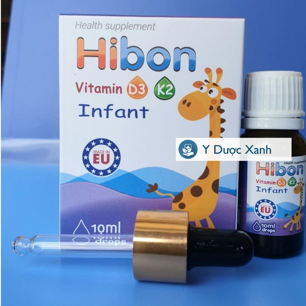 Mua [Chính Hãng] HIBON VITAMIN D3 K2, 10ml, Vitamin D3K2 cho bé, trẻ em, trẻ sơ sinh - Y Dược Xanh