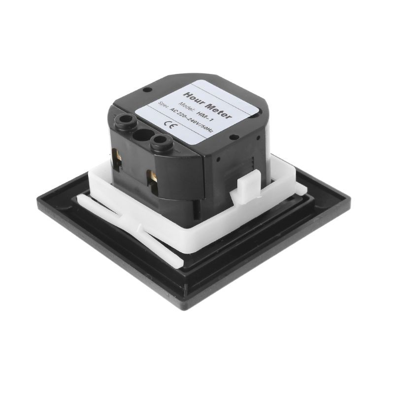 AOT.HM-1 Timer Square Counter Digital 0-99999.9 Hour Meter Hourmeter Gauge 0.3W AC220-240V / 50Hz AC