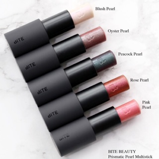 Bite beauty 🎗phấn mắt bite prismatic pearl multistick in rose pearl