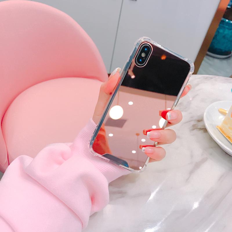Ốp điện thoại tráng gương cho iphone 6/6s/6s+/7/7+/8/8+/x/xs max/xr