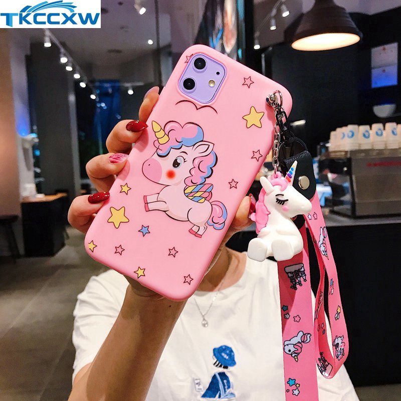 Ốp điện thoại hình kỳ lân nhiều màu cho SAMSUNG GALAXY A8 A6 J6 J4 PLUS J8 J2 PRO A9 A7 2018