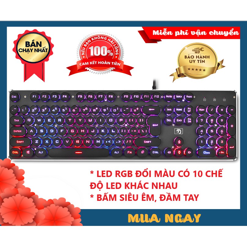 Bàn Phím Chuyên Game K100 CAO CẤP Siêu đẹp, Siêu êm sánh ngang bàn phím Cơ máy tính | BigBuy360 - bigbuy360.vn