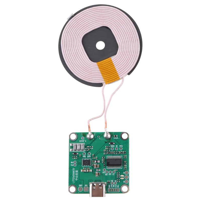 Mô Đun Truyền Phát Tín Hiệu Không Dây Có Đèn LED Và Cổng Type-C 5V - 13 5V Hỗ Trợ Hầu Hết Điện Thoại Di Động