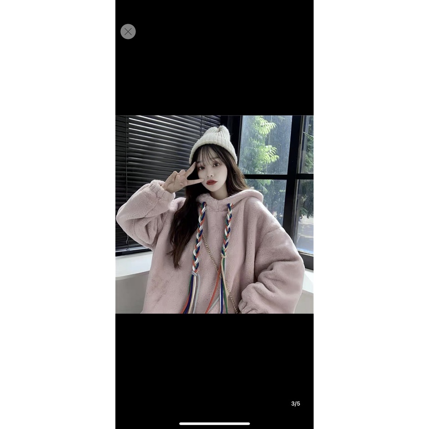 Áo lông đan dây màu mắc - Áo hoodie nữ phong cách Hàn Quốc - MIUMIU CLOTHINGS | BigBuy360 - bigbuy360.vn