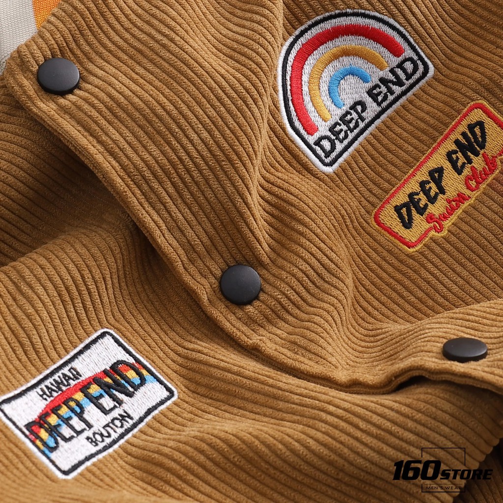 Áo Khoác Bomber Nam Nhung Dạng Nút, Áo Khoác Bóng Chày Nam Nhung BOUTON AKBO0008 160STORE | BigBuy360 - bigbuy360.vn