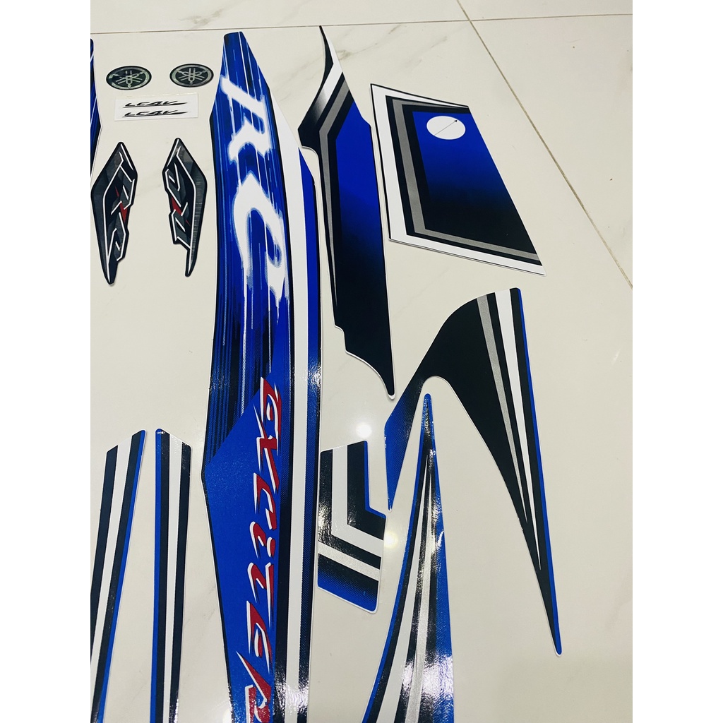 Nguyên bộ tem rời zin thái dán xe máy exciter rc 2008 đến 2010 màu xanh dương