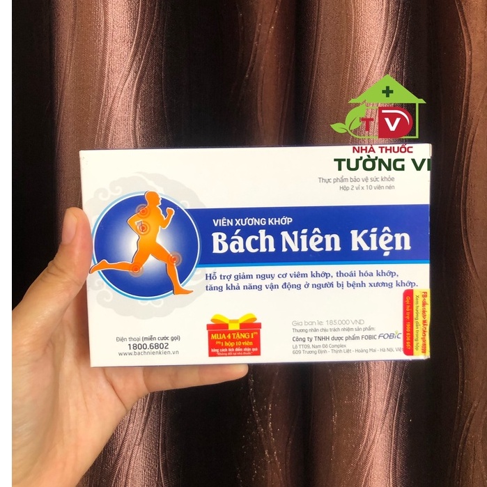 Viên xương khớp Bách Niên Kiện – Giảm nguy cơ viêm khớp, thoái hoá khớp, đau mỏi vai gáy Chưa Có Đánh Giá