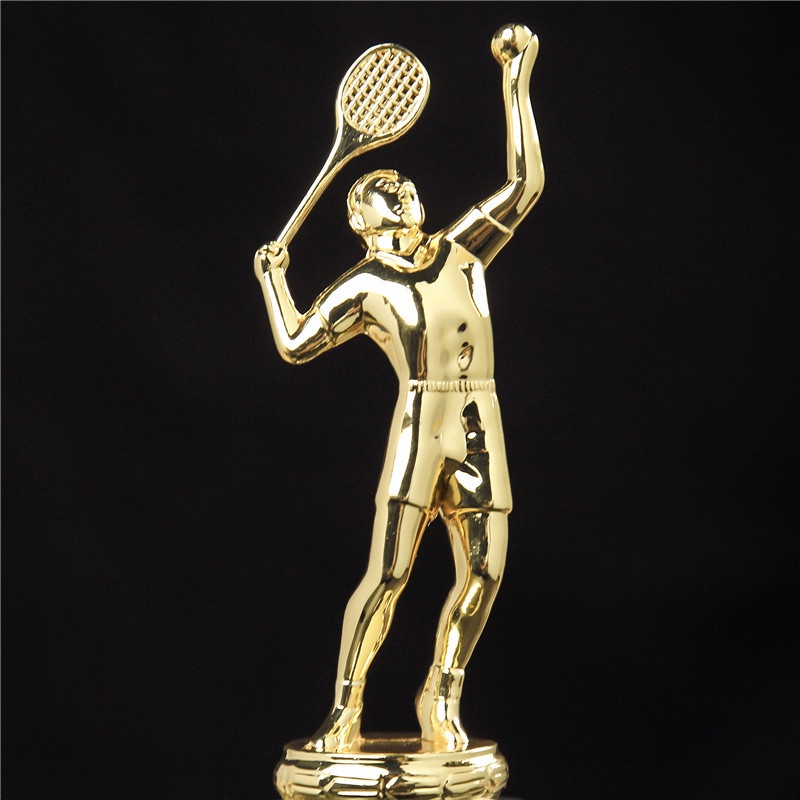 Cúp Pha Lê Tennis Kim Loại Mạ Vàng