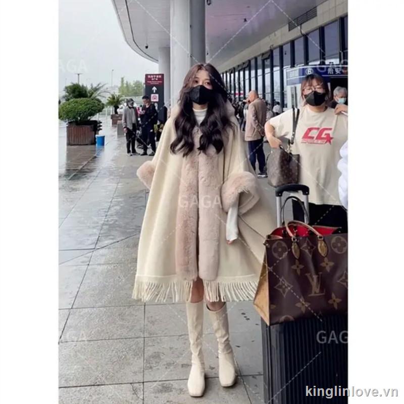 Áo khoác lông dáng dài thiết kế mới | BigBuy360 - bigbuy360.vn