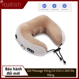 Gối Massage Vòng Cổ Chữ U 360 Đa Năng - Hỗ Trợ Mát Xa Vùng Cổ Vai Gáy