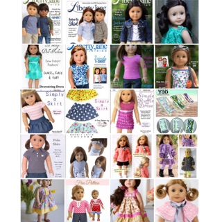 BẢN VẼ RẬP GIẤY TỰ MAY THỜI TRANG BÚP BÊ 18”