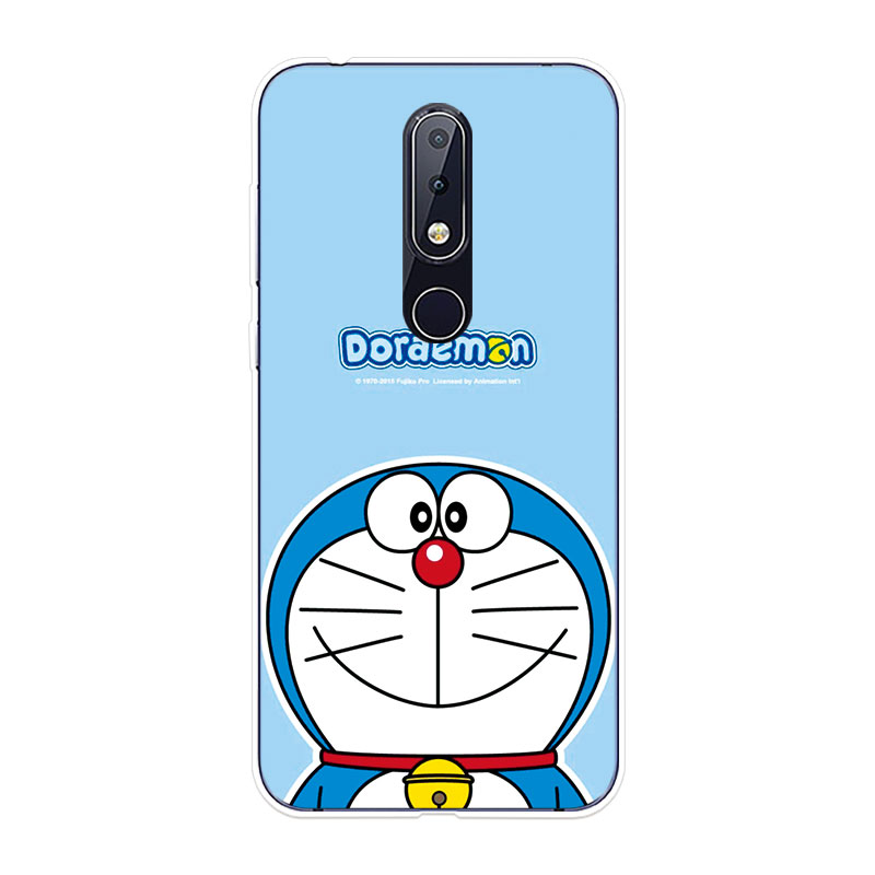 Ốp Lưng Nokia 6.1 7.1 Plus 8 8.1 X6 X7 TPU mềm Case Doraemon