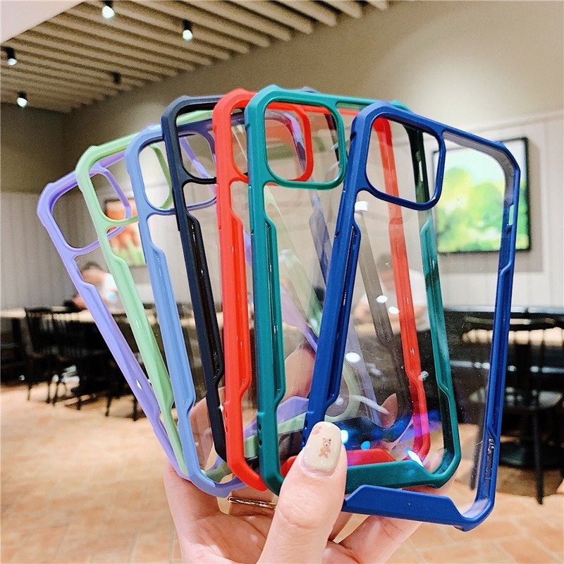Ốp Điện Thoại Acrylic Trong Suốt Cho Samsung A03 A03S A13 A12 A22 A32 A02 A52 A72 A02S 4G 5G