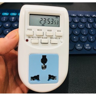 Combo 1 Ổ Cắm Hẹn Giờ Điện Tử Al-06 & 1 Đui Đèn Cảm Ứng Hồng Ngoại