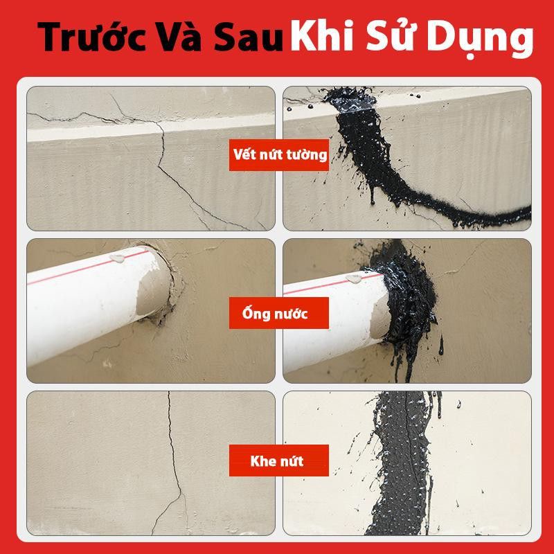 Bình Xịt Chống Thấm SAKYSE 720ml Sơn Bọt Epoxy Chống thấm Dột sàn tường mái nhà khe nứt bể cá LULINSO XS720