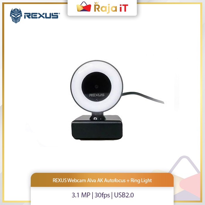 Bộ Webcam tự động lấy nét kèm vòng đèn