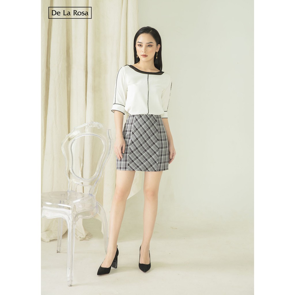 Chân váy caro basic chữ A công sở - De La Rosa | BigBuy360 - bigbuy360.vn