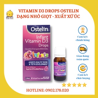 VITAMIN D3 OSTELIN ÚC DROPS CHO BÉ TỪ 6 THÁNG - DATE 05/2024