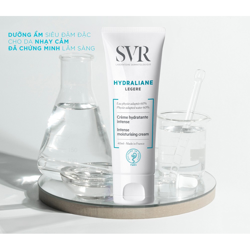 Sample Dưỡng ẩm cho vùng mặt và cổ dành cho da thường đến da hỗn hợp SVR HYDRALIANE Légère 2ml