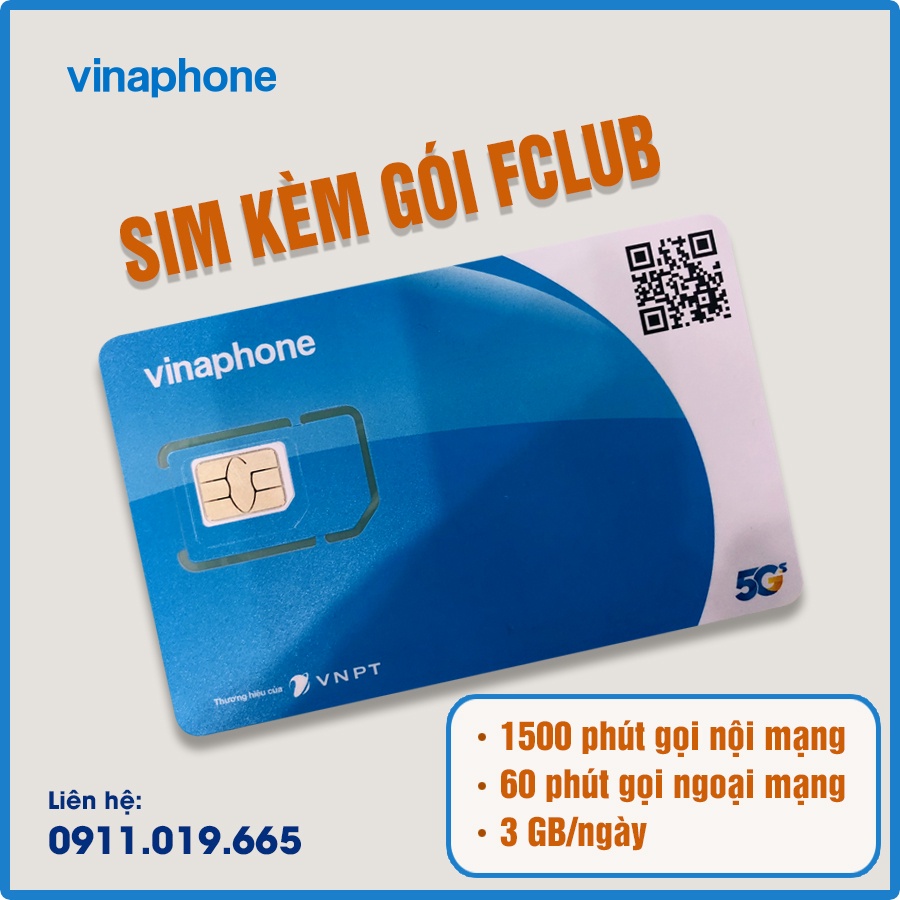 Sim 3G/4G, sim data giá rẻ 3GB/ngày - 1500 phút nội mạng, 60 phút ngoại mạng mỗi tháng - Đăng ký gói FCLUB - Đăng Ký Chí