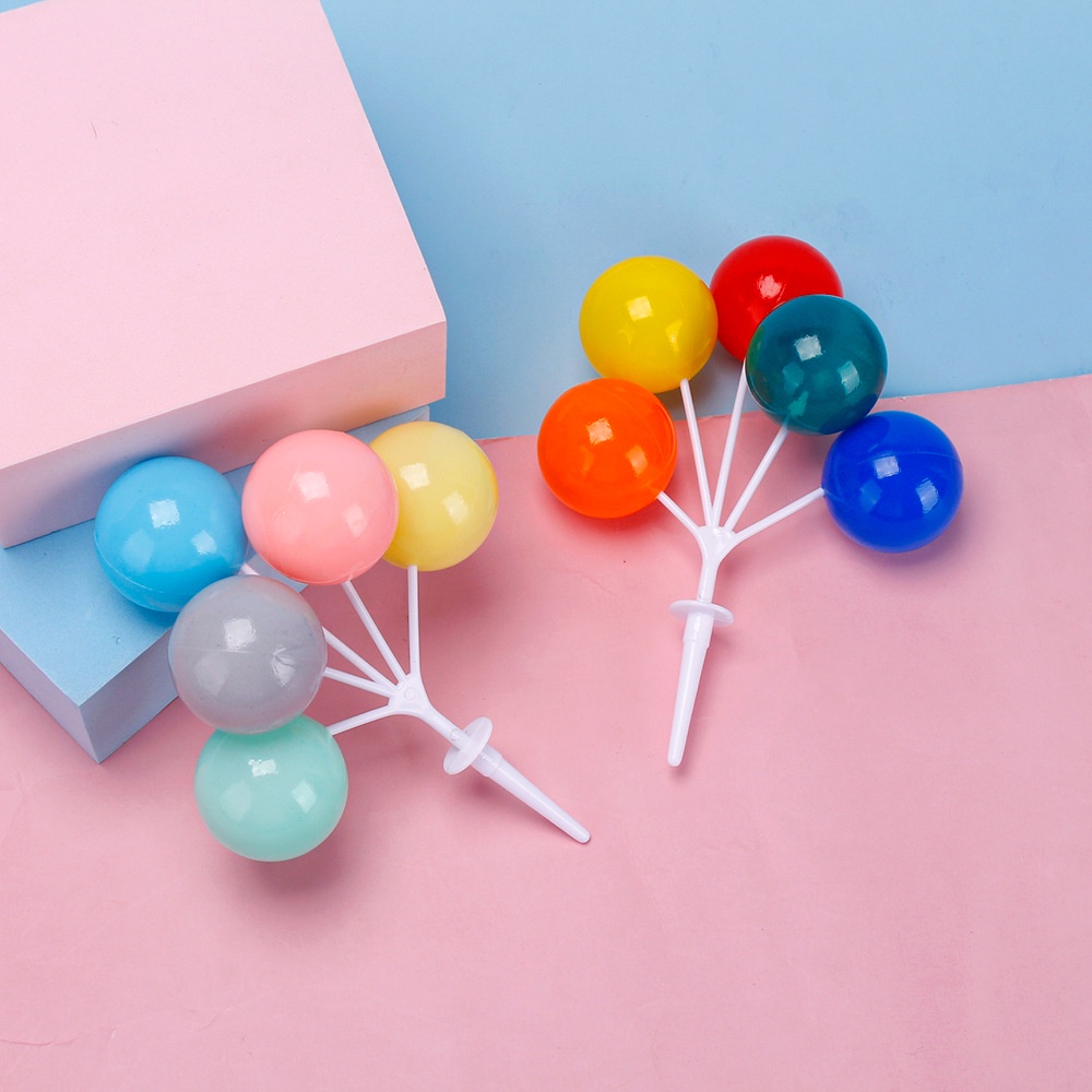 [SIÊU RẺ❤️] – Chùm bóng nhựa (Mix mẫu) - Trang trí bánh sinh nhật bánh kem