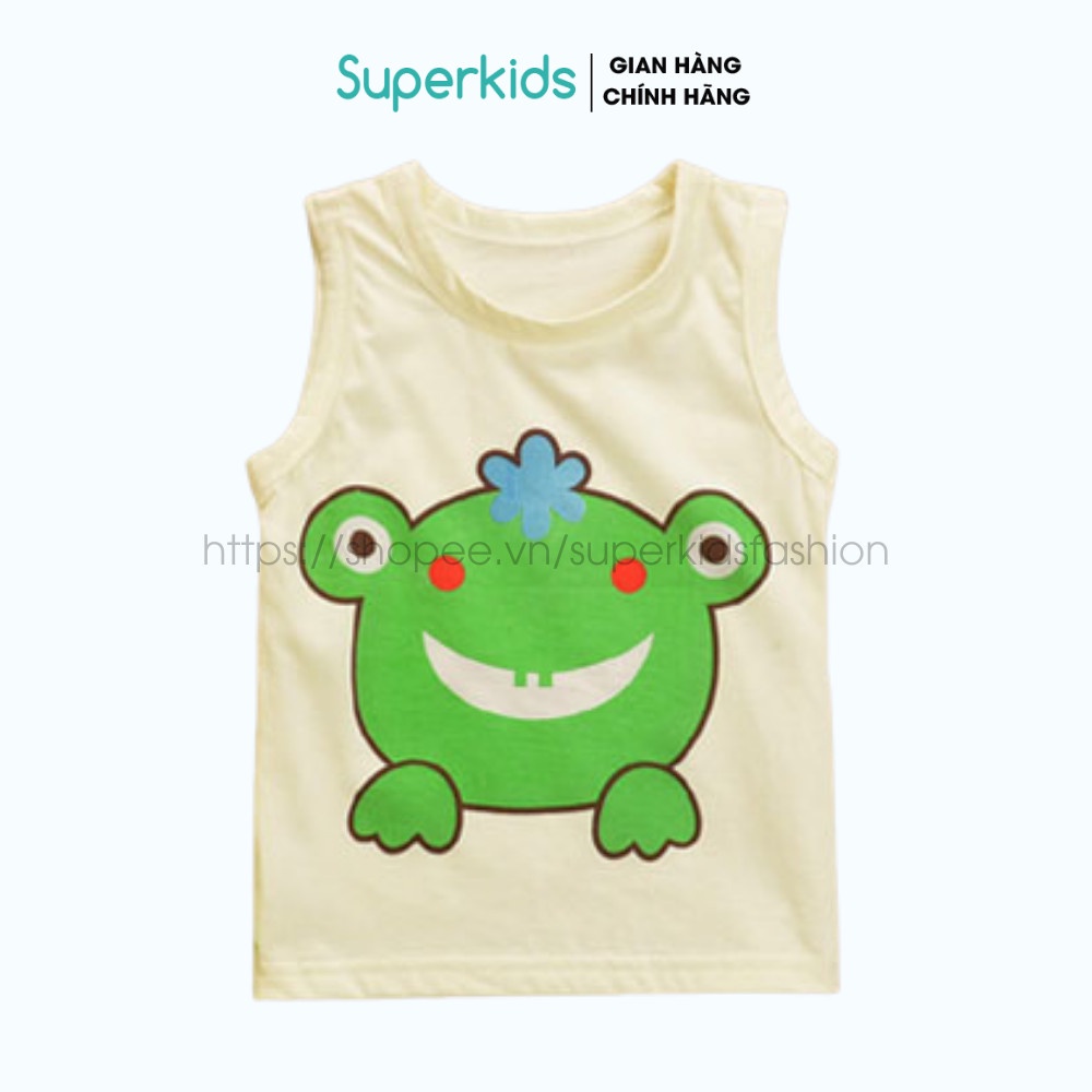 Áo sát nách in hình con vật ngộ nghĩnh cho bé 8-18kg QATE819